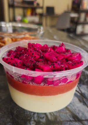 Foto resep Puding Susu Berry Merah Putih