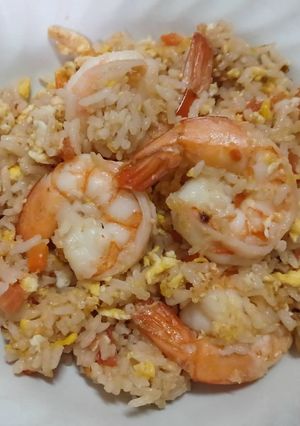 รูปของ ข้าวผัดกุ้ง เมนูเด็ก 2 ขวบ ผู้ใหญ่ก็กินได้