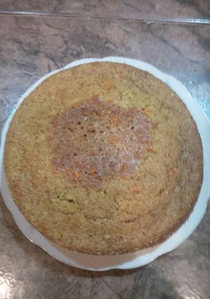 Una foto de Torta de zanaroria y canela