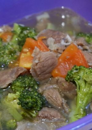 Foto resep Sup Daging Sapi Brokoli