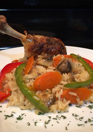 Una foto de Arroz con Pollo #lacocinadegiri