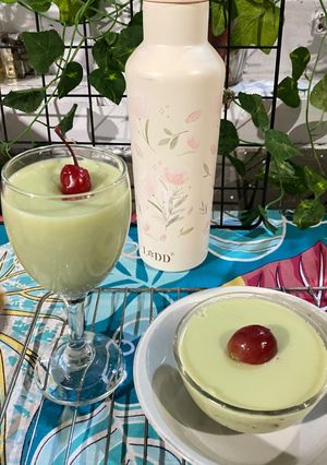 Foto resep Fruit Pudding Matcha💚