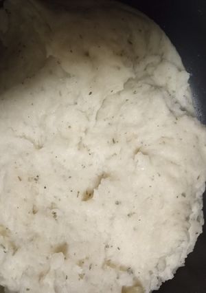 Una foto de Puré de papá con finas hierbas
