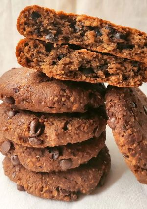 Foto di Biscotti morbidi ai ceci e cioccolato fondente