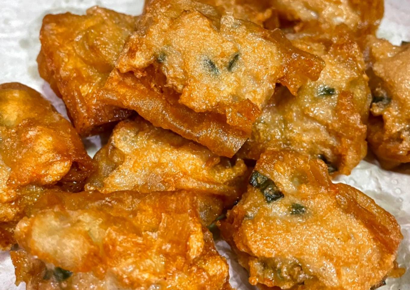 Cakwe udang goreng