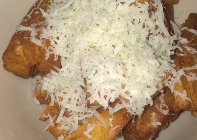 Cara Gampang Membuat Singkong keju krispi #5resepterbaruku, Enak