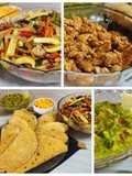 🌮🌶️ Tacos🌶️ 🌮 De pollo picantito con vegetales salteados, guacamole y cheddar