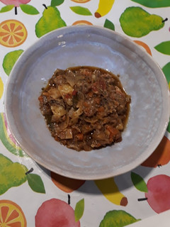Una foto de Trinxat de verduras con sardina de casco