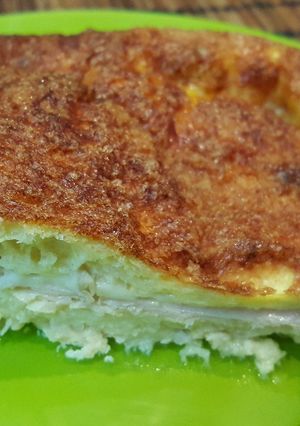 Una foto de Pastel frío de jamón y queso