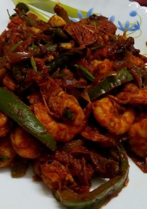 A picture of Prawn jalfrezi.