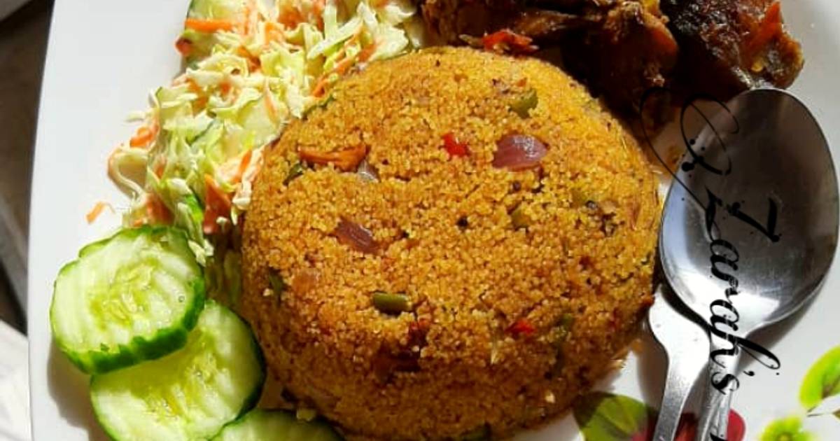 Couscous jollof Recipe by Zarah Modibbo Cookpad