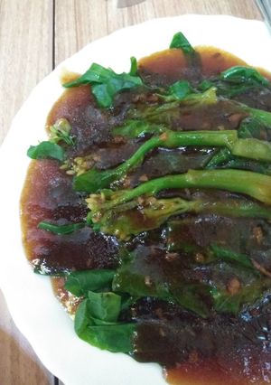 Foto resep Tumis kailan saos tiram vegetarian