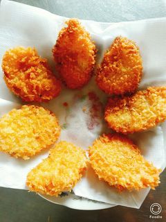 Hình của món Hồng giòn chiên xù.