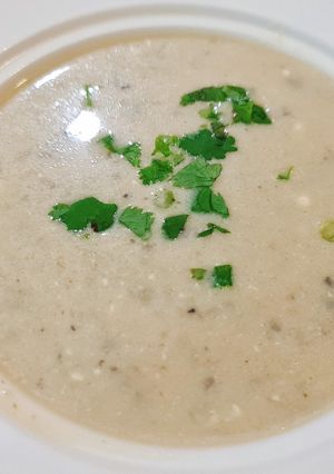 A picture of Cream of Mushroom Soup.