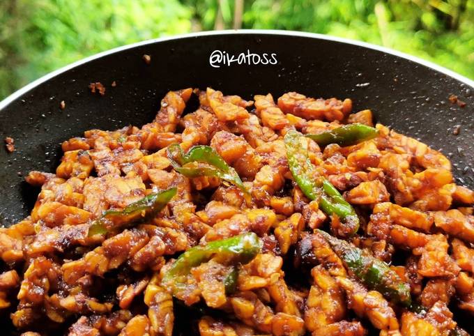 Sambel goreng tempe (basah)