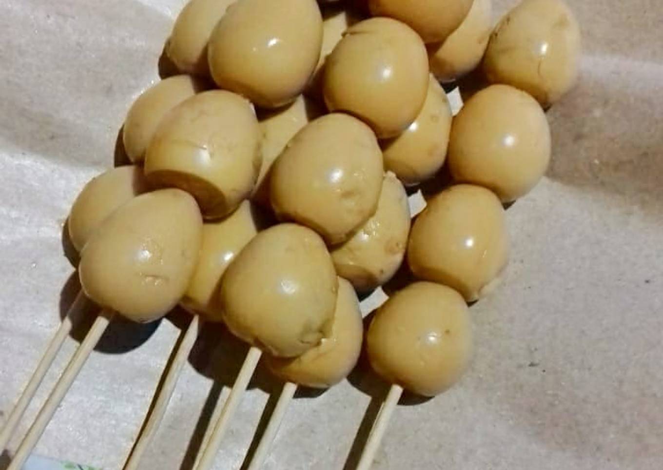 Sate Telur Puyuh Rumahan