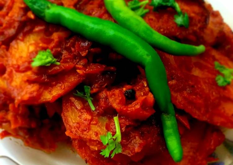 Recipe of Any-night-of-the-week Restaurant Style Aalo Karahi Recipe