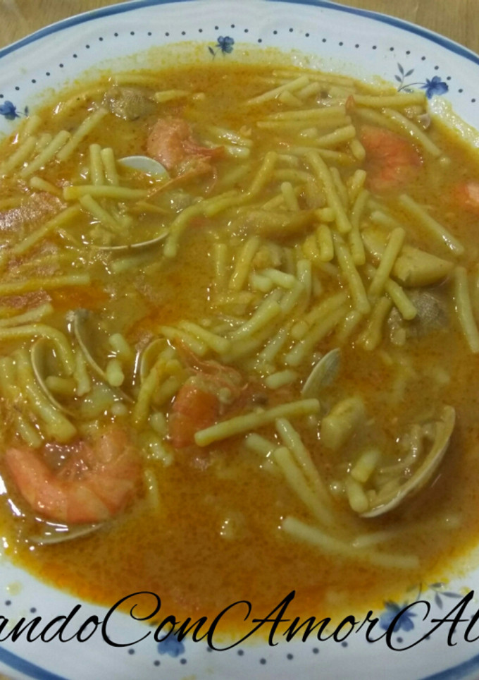 Una foto de Sopa de Marisco