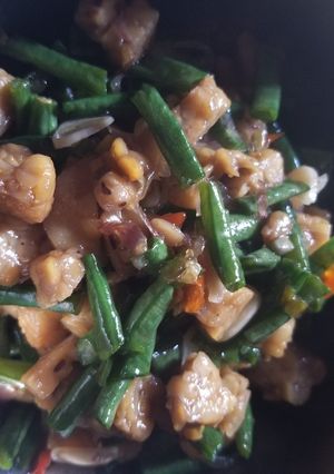 Foto resep Tumis Kacang Panjang dan Tempe