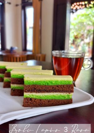 Foto resep Bolu lapis 3 rasa