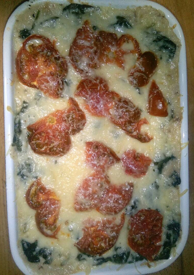 Una foto de Espinacas baby con bechamel