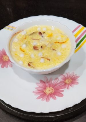 A picture of Sago Flour Phirni.