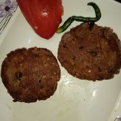 A picture of Beef shami kabab.