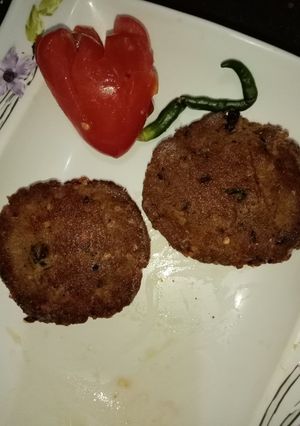 A picture of Beef shami kabab.
