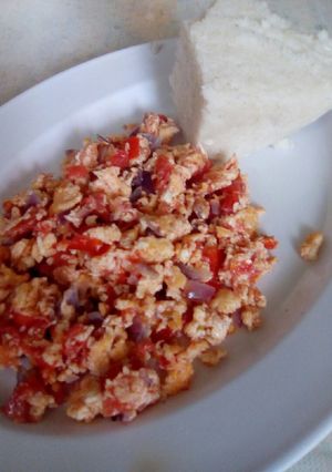 A picture of Scrambled eggs.