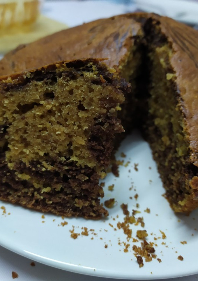 Una foto de Bizcocho marmolado saludable