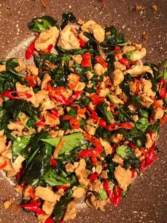 Foto resep Ayam khas thailand / Thai Chicken Basil (Pad Kra Pao)