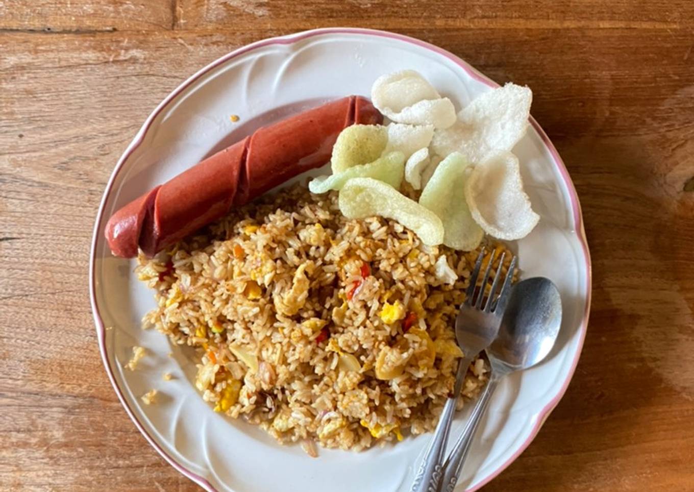 Nasi goreng rumahan bumbu iris