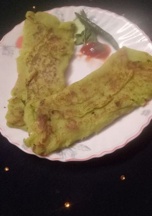 A picture of Green Peas Dosa.