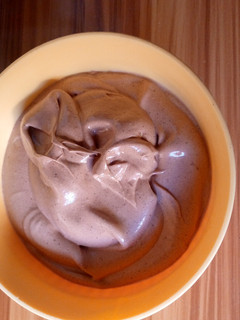 A picture of Chocolate whipped cream.