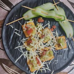 Fifty fifty open sandwich A picture of Fifty fifty open sandwich.