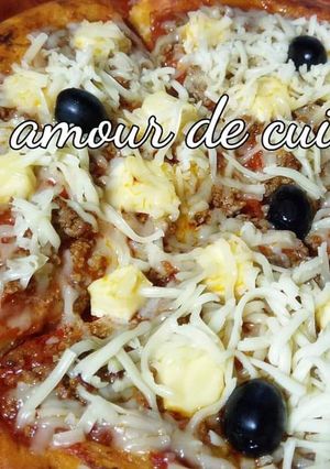 Une photo de Pizza viande hachée/fromage