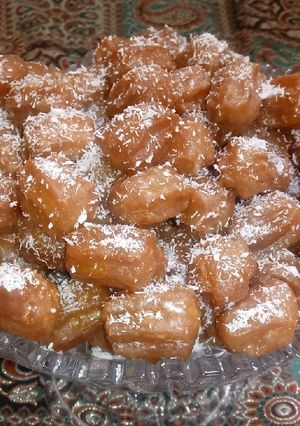 عکسی از دستور بامیه ترد به سبک قنادی