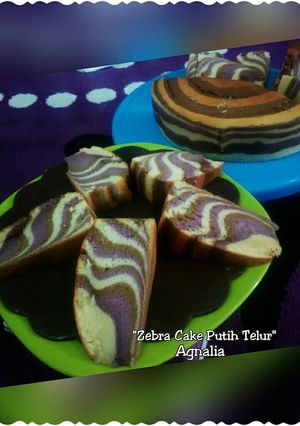 Foto resep "Zebra Cake Putih Telur"