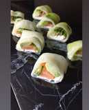 Sushi sin arroz de pepino Keto