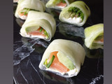 Sushi sin arroz de pepino Keto