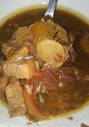 Foto resep Ikan Asin Tenggiri Asam Manis Pedas