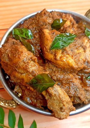 A picture of Spicy Chicken Chettinad.