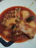 Costillas con patatas y setas