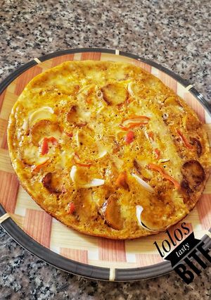 A picture of Plantain fritata.