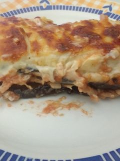 Una foto de Moussaka de berenjena fácil