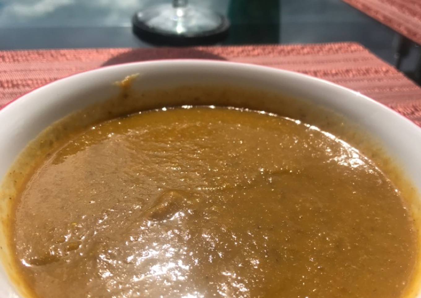 Crema de lentejas y zanahoria