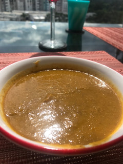 Una foto de Crema de lentejas y zanahoria
