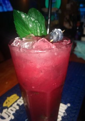 Una foto de Mojito de arándanos