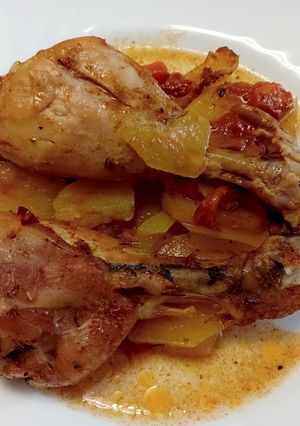 Una foto de Jamoncitos de pollo al horno