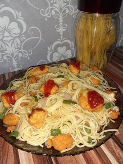 A picture of Monster Spaghetti.
